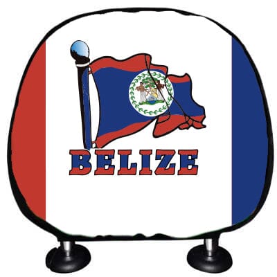 Belize Flag Headrest Cover Headrest Cover Belize One Size